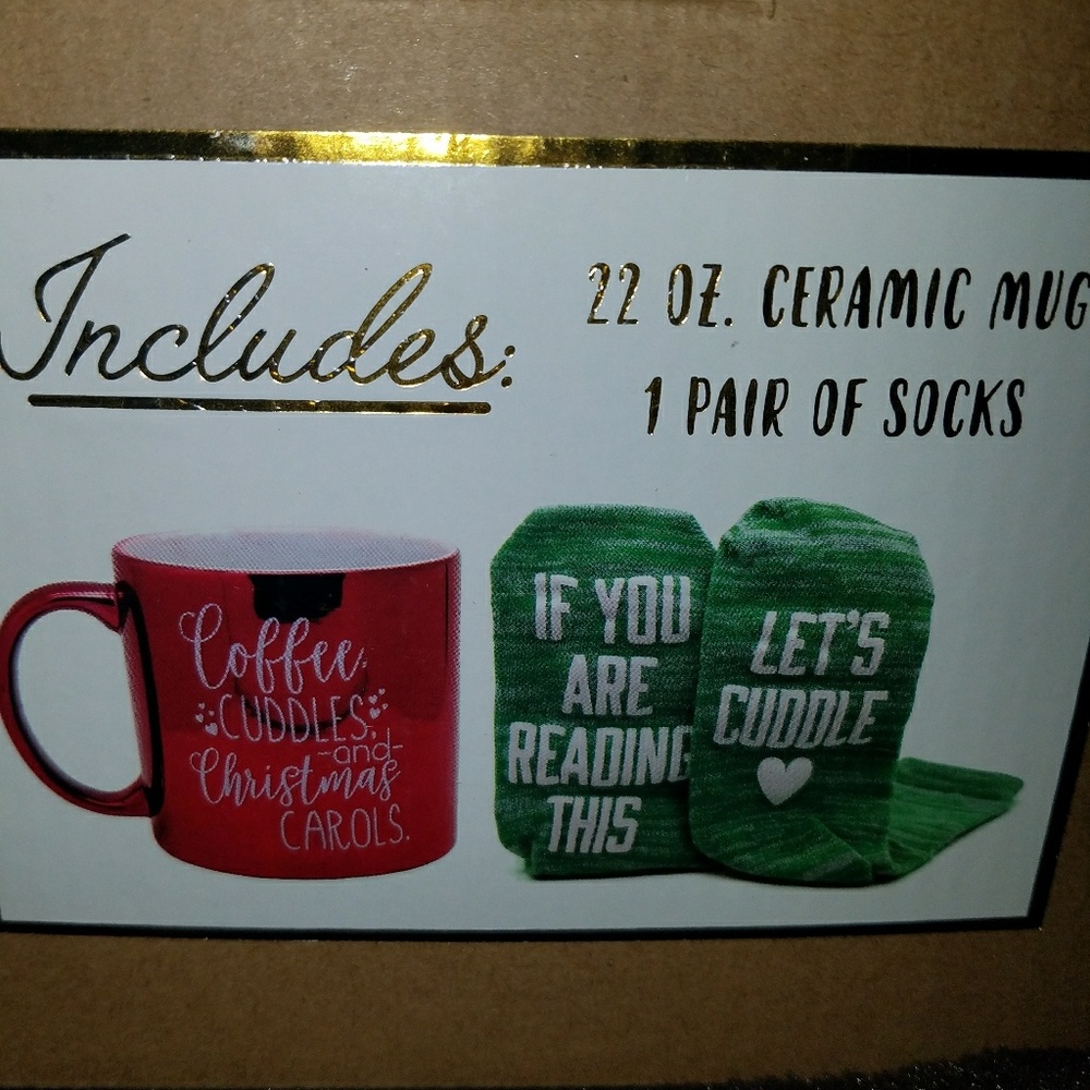 Mug & Sock Set NWT